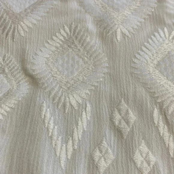 Chico’s Embroidered White Poncho Shirt Top Size L/XL.  Tassels, Soft & Flowy. - Picture 6 of 13